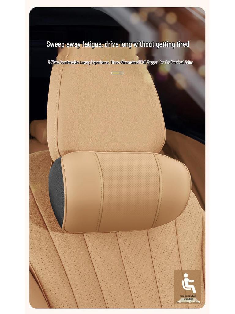 Headrest & Lumbar Support Cushion for Lynk & Co 01-09 New Energy Vehicles.