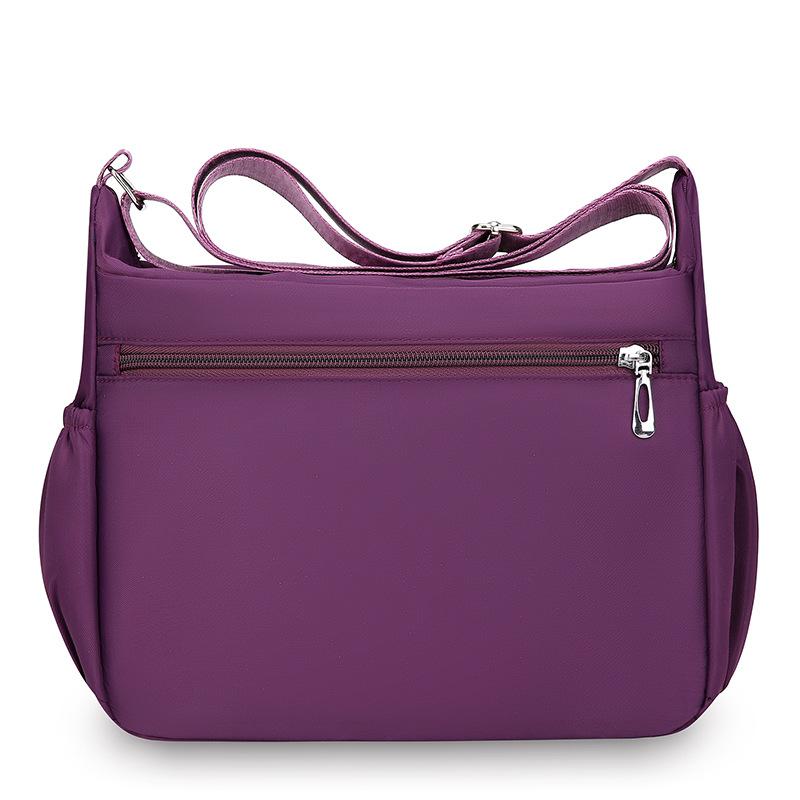 Oxford Cloth Crossbody Bag, Women's Simple Nylon Bag, Versatile Middle-aged Fashion Multi-layer Shoulder Bag