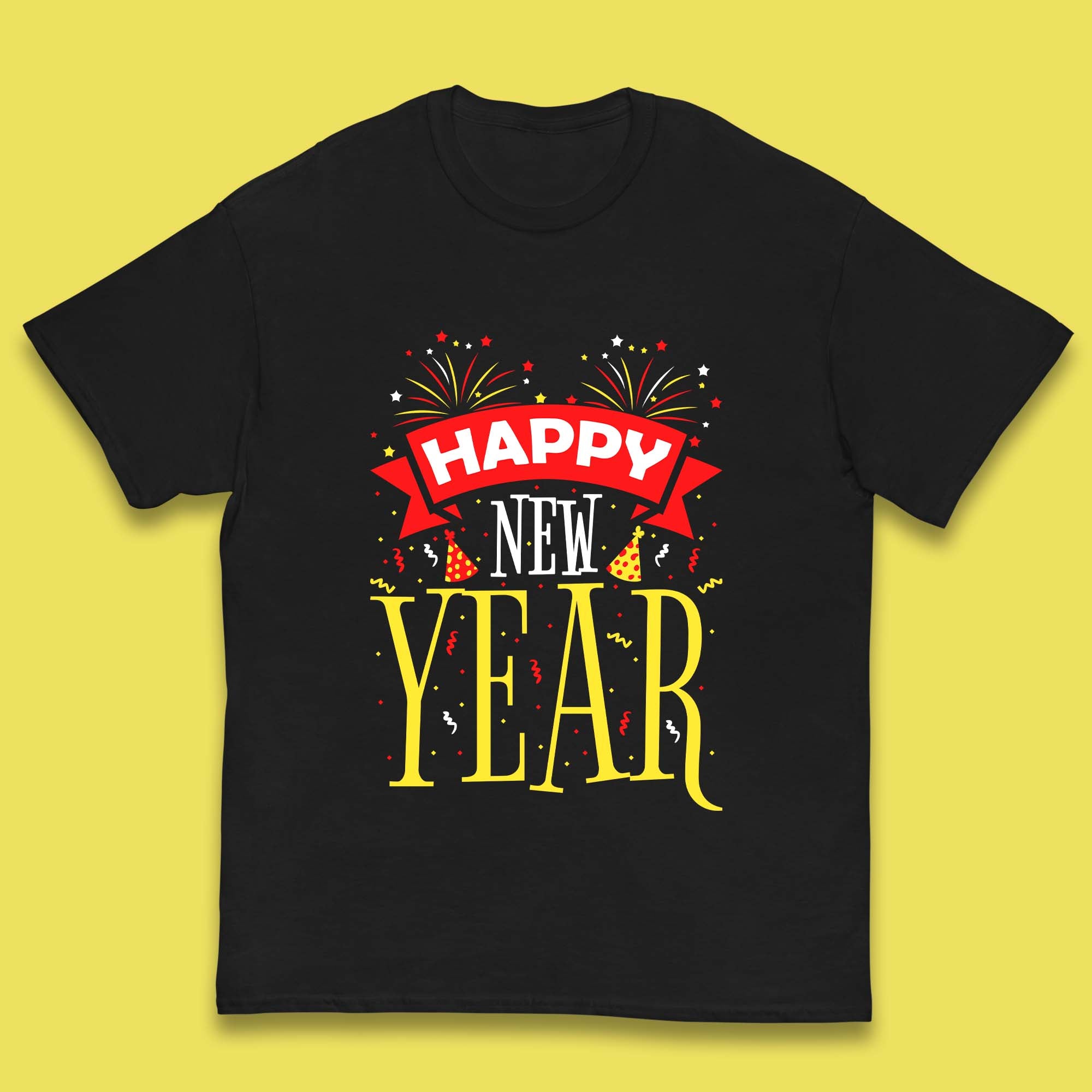 Happy New Year Celebrations Kids T-Shirt 130