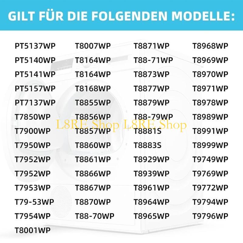 L8RE Tumble Dryer Foam Filter For 9499230 T7850WP T7900WP T8007WP T8883S Dryer Heat Dryer Evaporator Sponge Filter