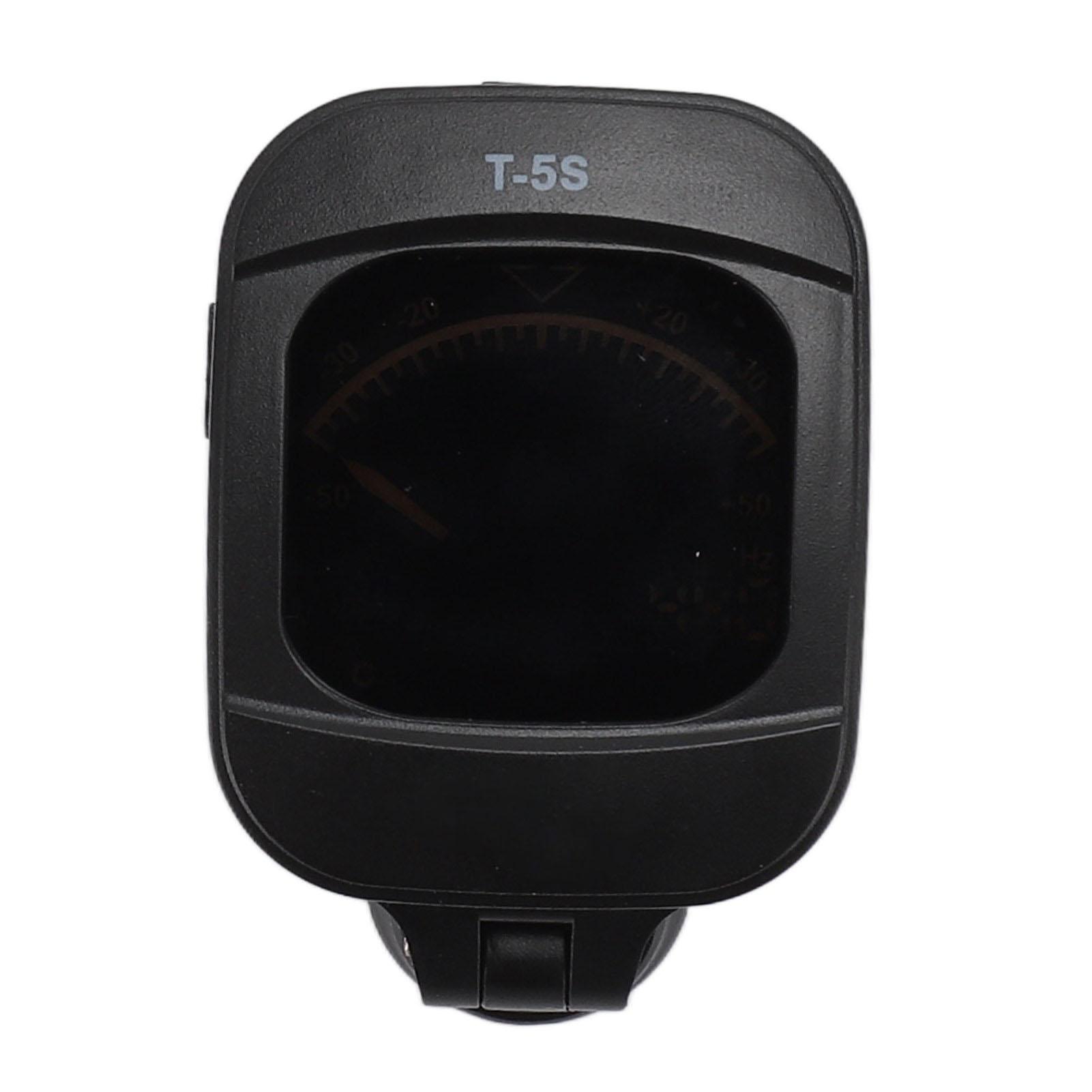 

Тюнер для гитары с зажимом, черный ЖК-дисплей, A0 - C8, 430 - 450 Гц, A4, вибрационный датчик, скрипичный тюнер для