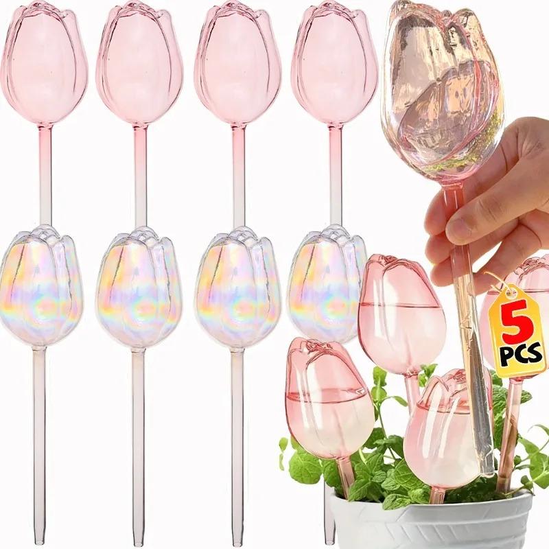 2/4/1pcs Tulip Watering Water Bulb Automatic Drip Irrigation Device Indoor and Outdoor Potted Hanging Basket Plant Long-term Slow Drip Irrigation