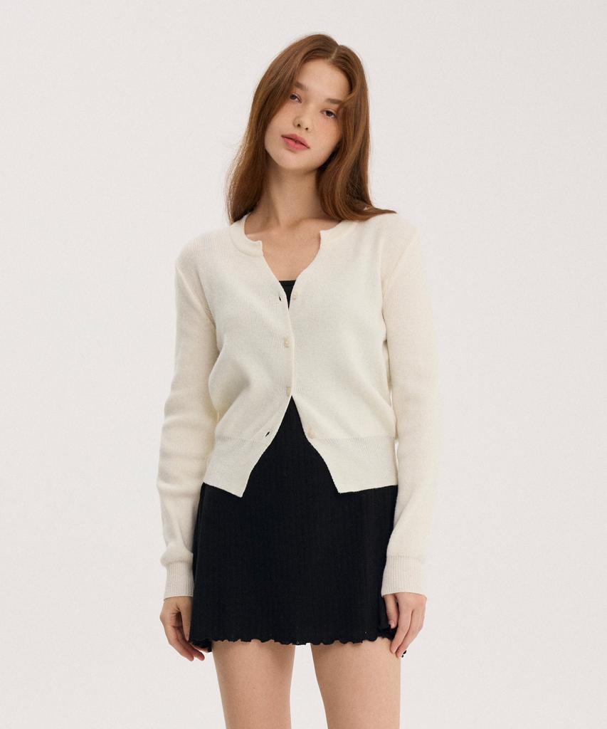 Lilykori Lea Natural Cardigan (Ivory)