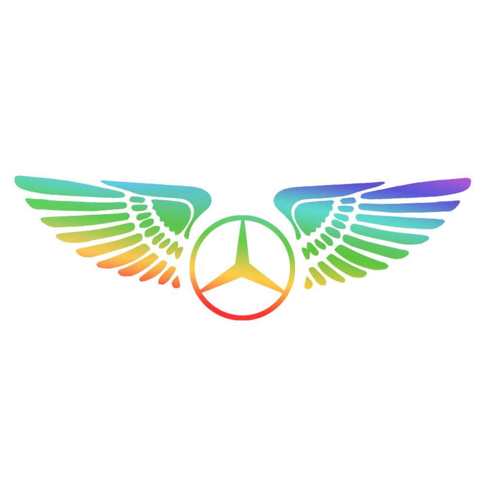 

Reflective Laser Car Door Windshield Fender Decorative Sticker For Mercedes Benz AMG W203 W206 W220 W205 W211 W212 W201 W210