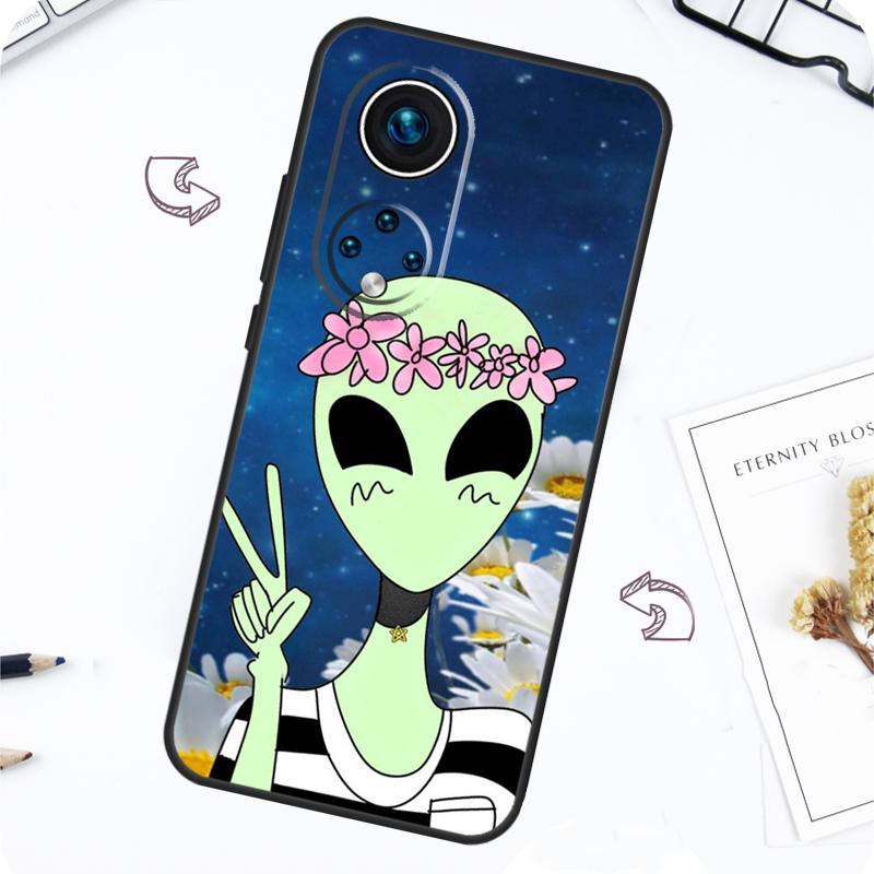 Aesthetic Alien Case For Honor Magic 7 5 6 Pro Honor 200 Pro X9b X9a X8b X8a X8 X9 X9c 50 70 90 Lite Cover