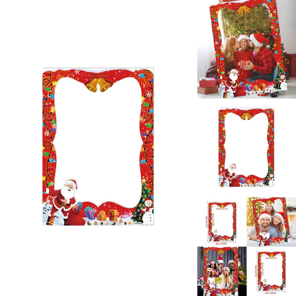 Recuzită Ramă Foto de Crăciun cu Material de Hârtie pentru Decorarea Petrecerii și Evenimentului de Sărbători