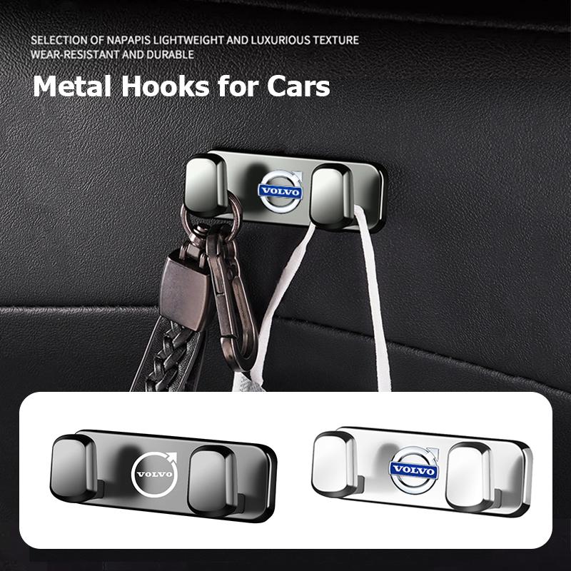 Nové háčky na auto Volvo Držák na telefon Stabilní závěsný dvojitý hák Pro Volvo XC90 V90 V60 XC60 V40 EC40 EX40 S80 S60 S90 C40 XC40 V70 X