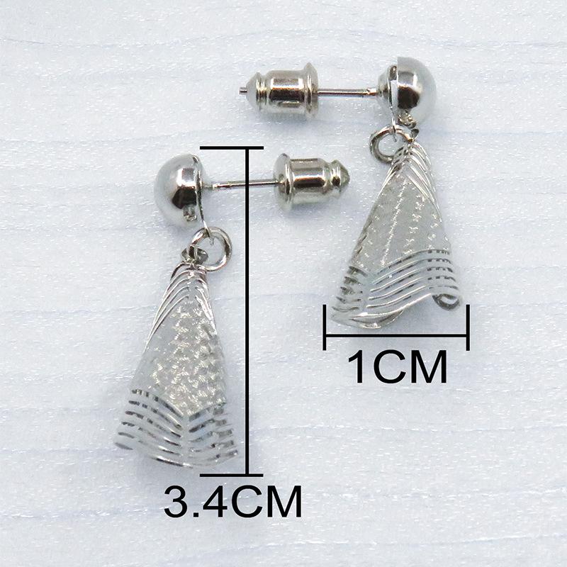 

Серьги Niche Design Spiral Texture, этнический стиль, медные листы Miao, простые и свежие серьги-капли