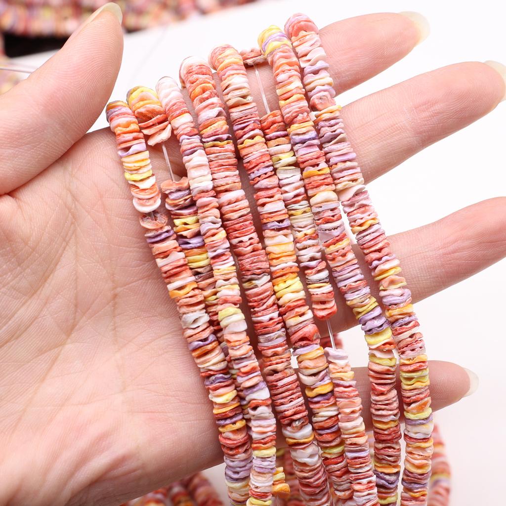Shell Spacer Beads Natural Freshwater Shell Isolation Beads 6mm For Jewelry Making DIY Necklace Bracelet Earrings Accessory