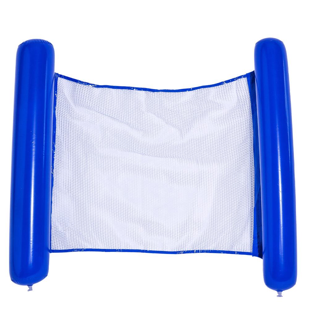 Inflatable Dual-Use Hammock Chair: Foldable Floating Lounge with Net and Backrest