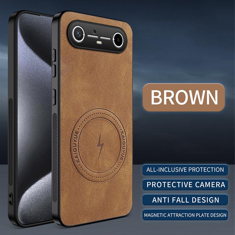 Für Tecno POP 8 Luxus Leder Magnetische Hülle Für Tecno Spark Slim 5G Kabelloses Laden Stoßfeste Bumper Abdeckung Für Tecno POP 10