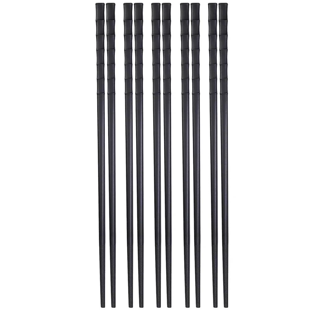Metal Alloy Chinese Chopstick Reusable Non-slip Sushi Food Chop Sticks Japanese Korean Chopsticks Kitchen Tableware Accessories