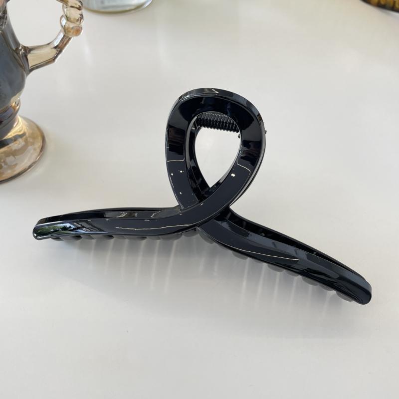 Hanger Hair Clip 15cm Minimalist Claw Clip for Thick Hair Non-Slip Updo Holder Geometric Hair Grip Accessory Jelly Colors Simple Design