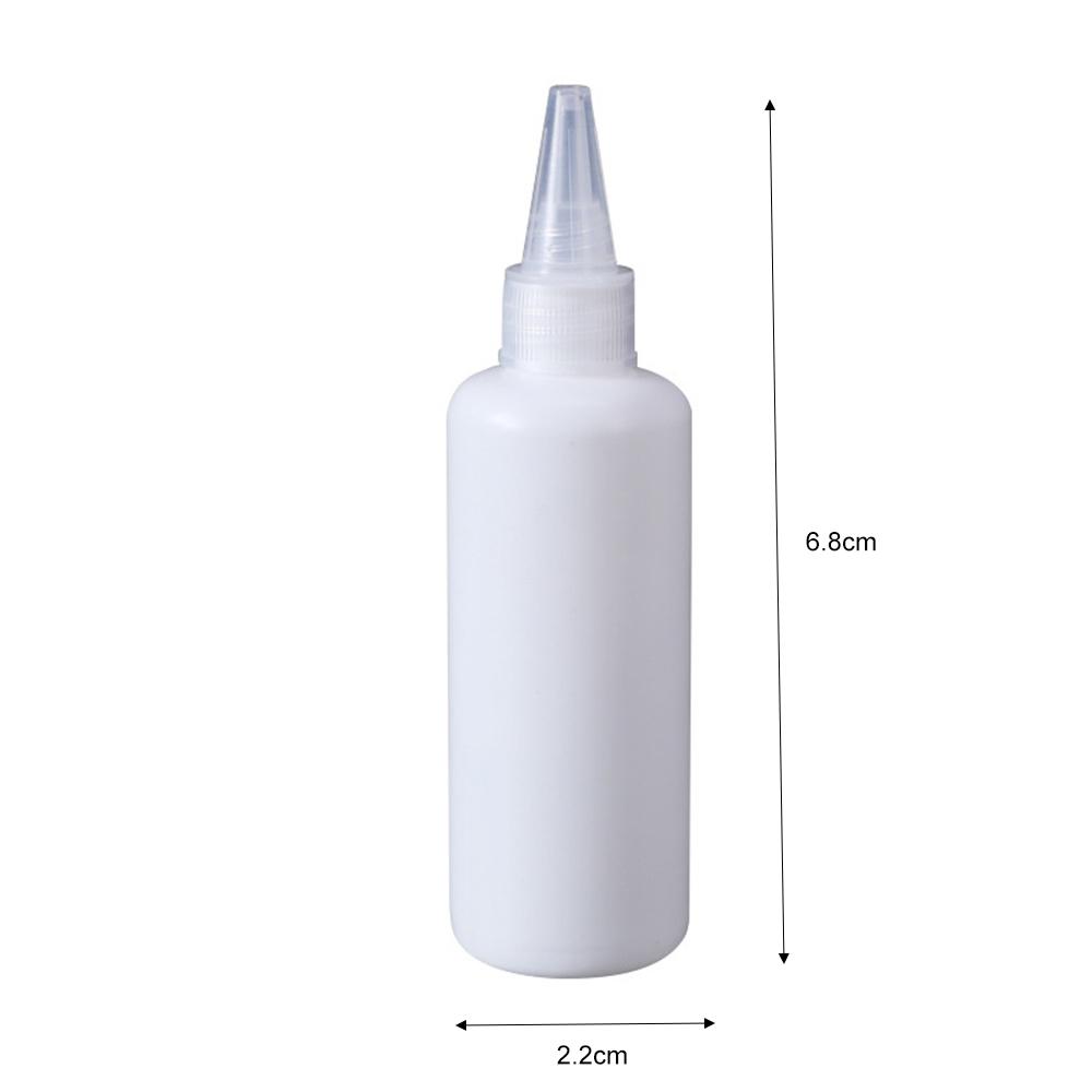 5/10/20/30/50/60/100ml Empty PE Plastic Glue Bottles With Screw-On Lids Squeeze Liquid Ink Oil Dropper Bottles