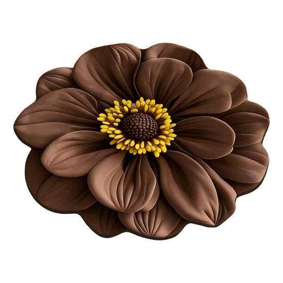 Alfombrilla para Secar Platos Diseños Realistas de Flores Tierra de Diatomeas Alfombrilla de Secado Rápido Absorbente Aislante del Calor para Encimera de Cocina Mesa de Comedor