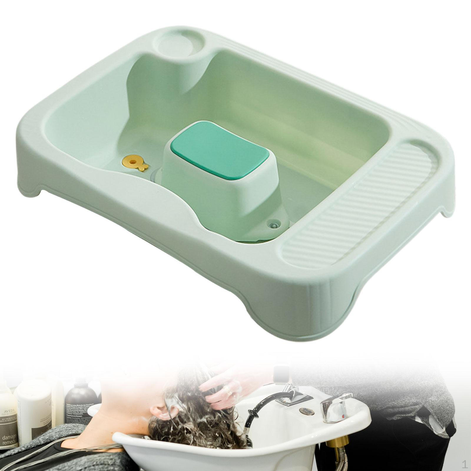 

Hair Washing Basin Shampoo Bowl Cleaning Tray Rinse for Salon at Home зелений