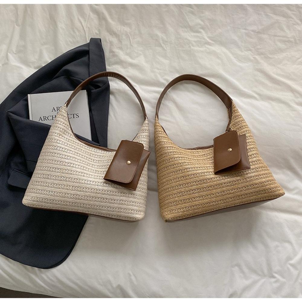 Summer Straw Shoulder Bag Leisure Women's Tote Bag New Weave Straw Bag  Handbag