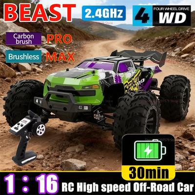 PRO/MAX 1:16 Auto RC 80KM/H 4WD Senza Spazzole Fuoristrada Drift Racing Giocattoli Veicolo ad Alta Velocità con Telecomando Per Bambini Adulti Esterno