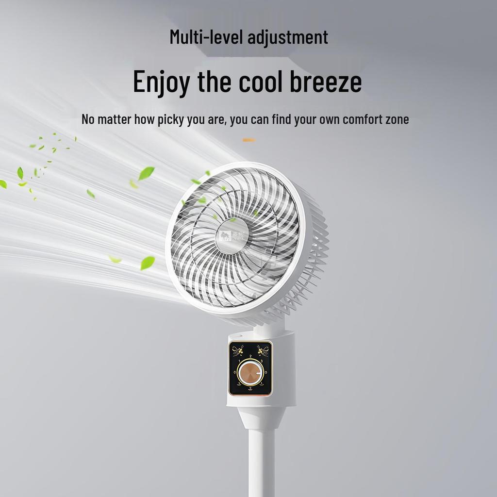 Silent Desktop Electric Fan: Compact Wind Turbine for Home & Office Air Circulation
