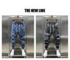 Men's Rogue Style Elastic Slim-Fit Nine-Point Jeans with Drawstring - Versatile for Spring and Autumn