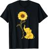 Keep Your Face Toward The Sunshine Elephant and Sunflower T-Shirt