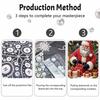 Christmas Pearl Painting Kit Handmade DIY Santa Claus Gift Box Home Decoration Painting