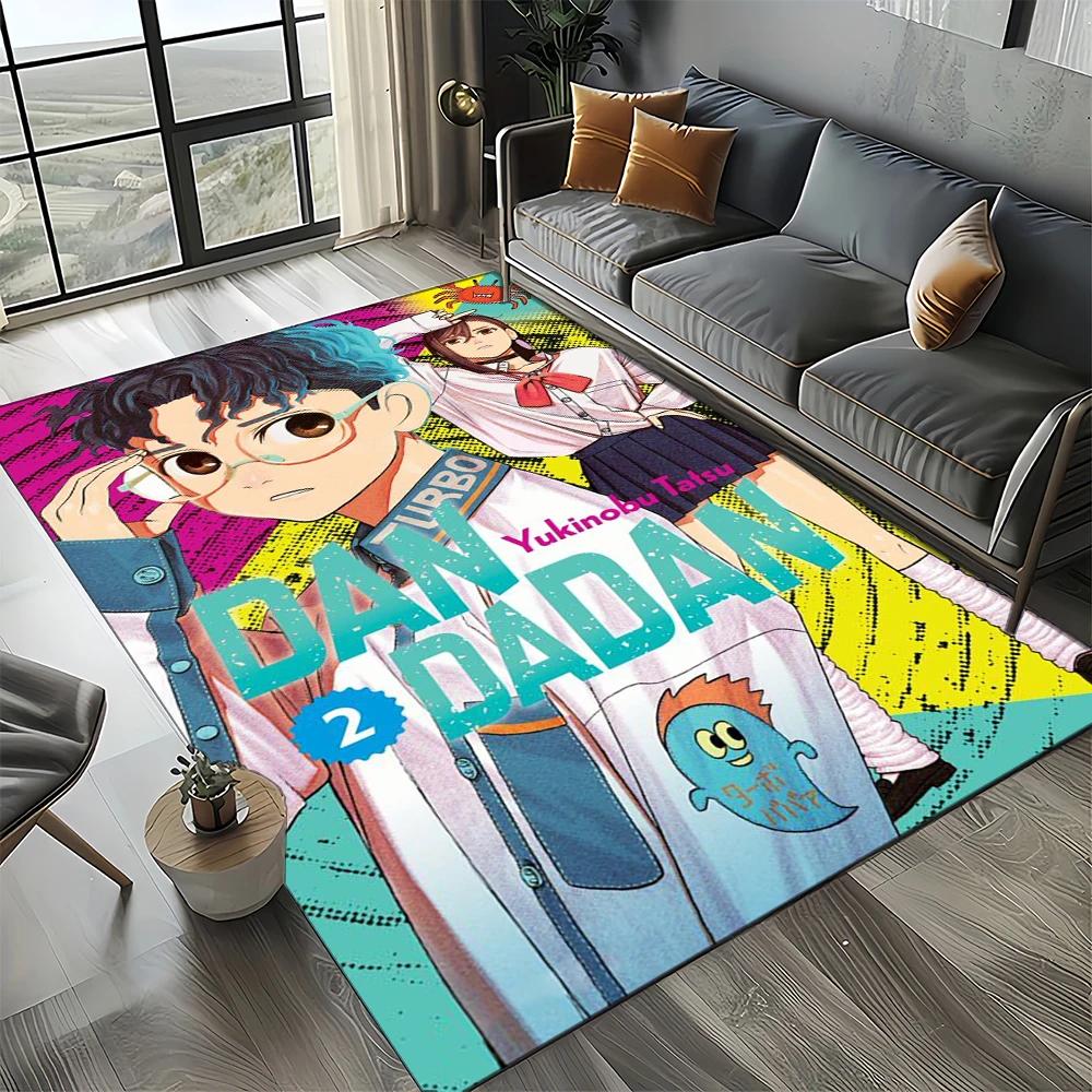 2025 New Style DAN DA DAN Anime Cartoon Carpet Rug for Living Room Bedroom Home Sofa Decoration,Kid Play Non-slip Floor Mat Gift