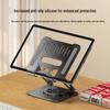 Foldable Adjustable Carbon Steel Desktop Stand for Tablets and Phones