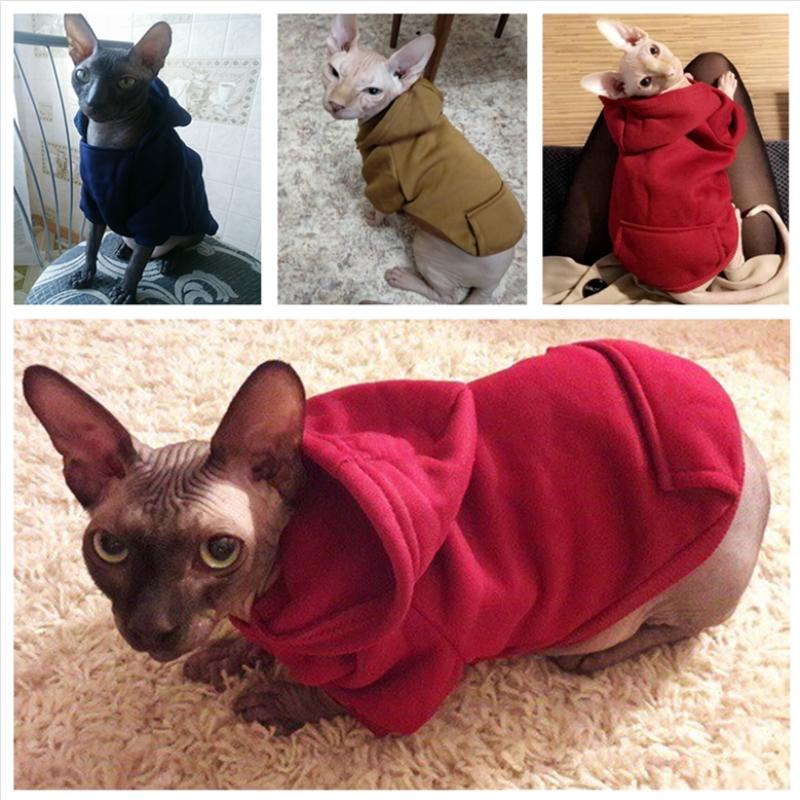Warm Pet Clothes For Cats Clothing Autumn Winter Clothing for Cats Coat Puppy Outfit Cats Clothes for Cat Hoodies Coat mascotas
