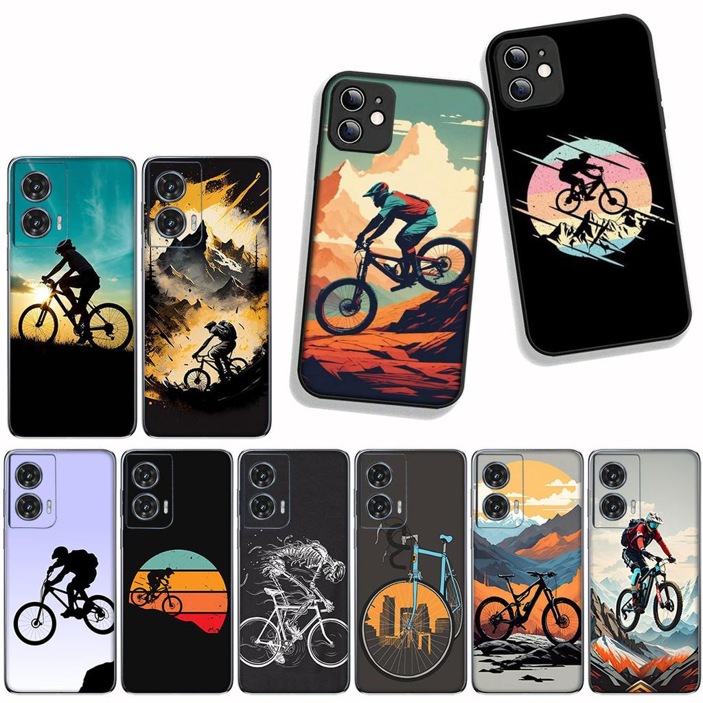 for Samsung Galaxy A55 A56 A25 A36 A54 S8 S9 S21 S20 FE A53 A13 A12 A14 A33 A70 A71 A51 A21S Case Mountain Bike Cycling art