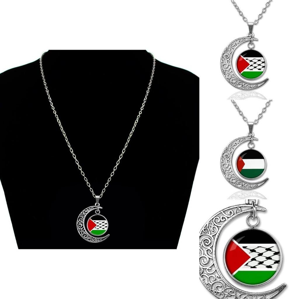 Elegant Handcrafted Retro Pendant Necklace With Hollow Moon Design Geometric Style 15g
