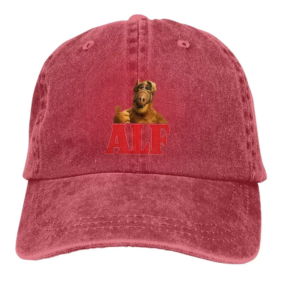 Pure Color Cowboy Hats Alien Life Form Womens Hat Sun Visor Baseball Caps ALF The Animated Series Peaked Trucker Dad Hat Adjustable