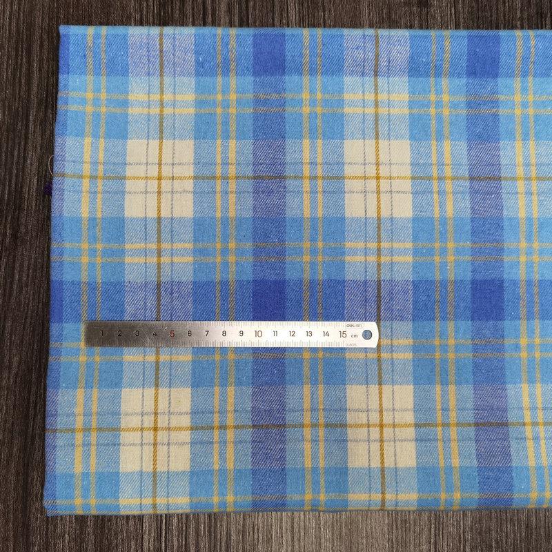 Nueva llegada: Tejido de Algodón Cepillado a Cuadros para Ropa Infantil y de Mujer - Tejido de Franela Jacquard Teñido en Hilo de Poliéster-Algodón.