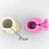 Nonstick Cute Mermaids Pen Holder Mold Flower Pot Silicone Mold DIY Crafts Ornament Tool DIY Succulent Planter Mold