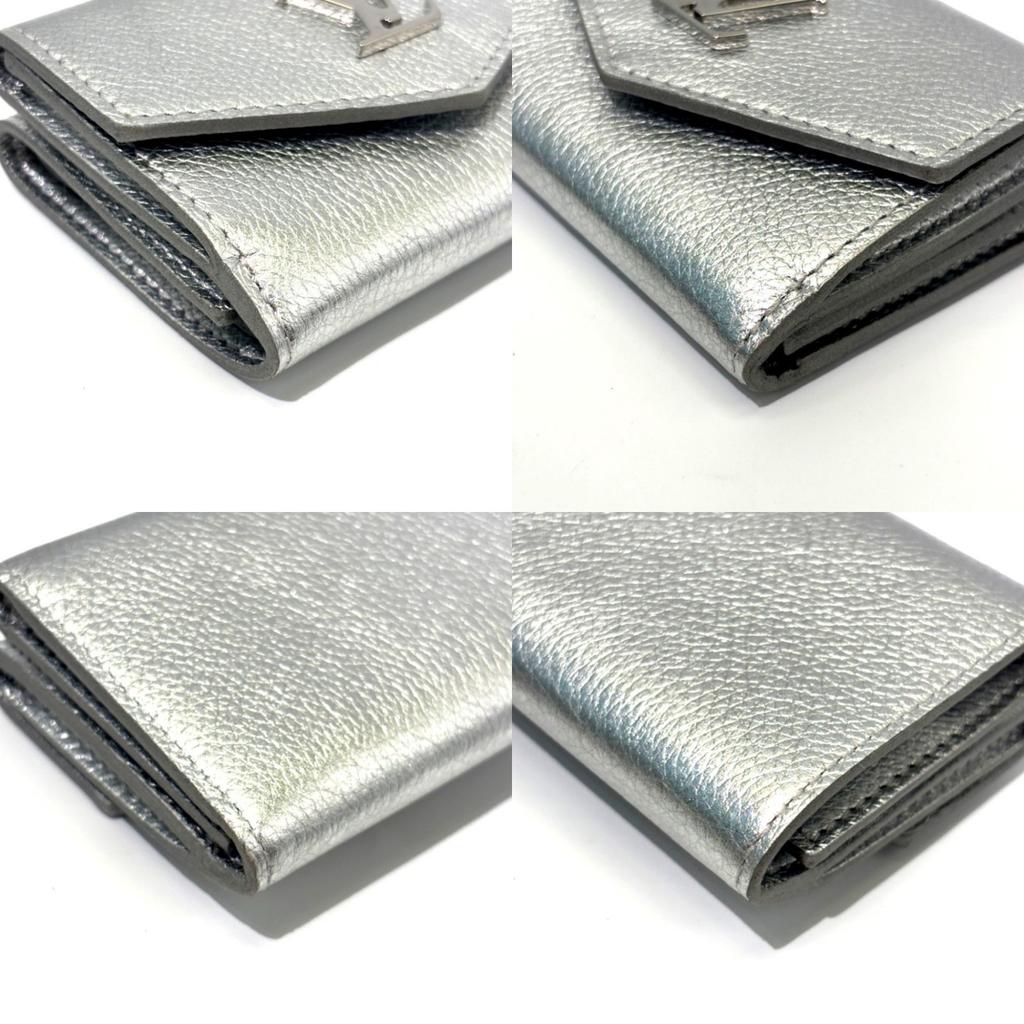 Used LOUIS VUITTON lock miniTri-fold wallet leather Women