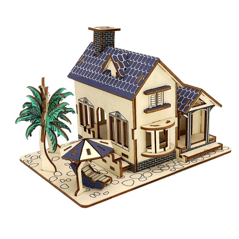 3D Wooden Ferris Wheel Puzzle - Educational DIY Gift for Kids