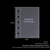 A8 Two-Pocket Card Album Pages: Frosted, Thick, Three-Layer 5-Hole Refills for Polaroid Photo Storage.