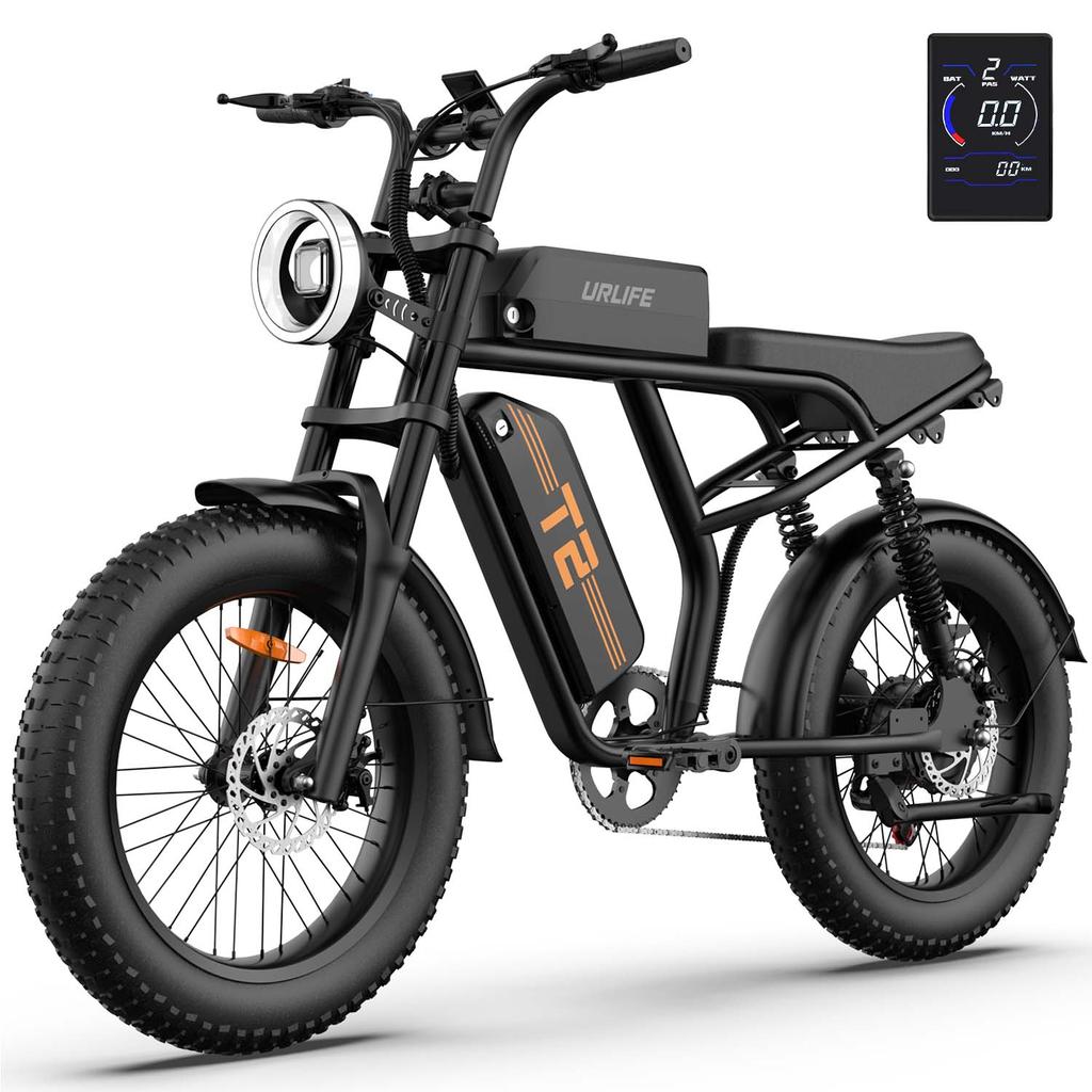 URLIFE T2 Terénní elektrické kolo 48V15.6AH Baterie 750W Motor Jízda v přírodě E-horské kolo 20 palcové tlusté pneumatiky Terénní elektrické kolo
