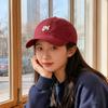 New Four Seasons Letter Embroidery Sunshade Baseball Cap Show Face Versatile Foreign Style Travel Cap