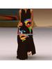 Robe longue rétro florale sans manches à col en V pour femme - Collection 2022