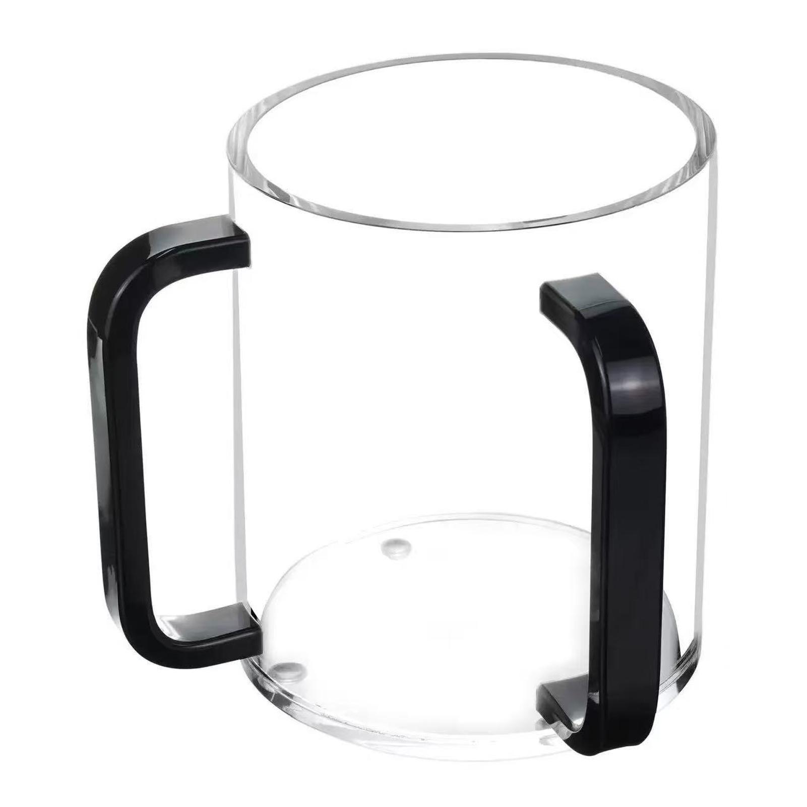 

New Unique Judaica Wash Cup With Dual Handles Durable Acrylic And Stylish Look Made Of Acrylic Washing Cup Withdual Handles чорний