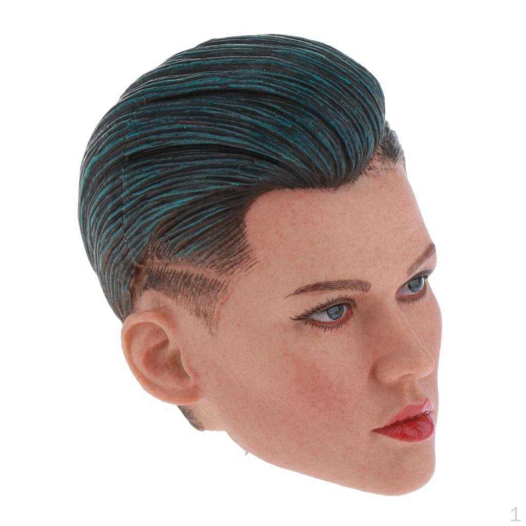 1/6 Female Head Headsculpt Hair for Action Figures