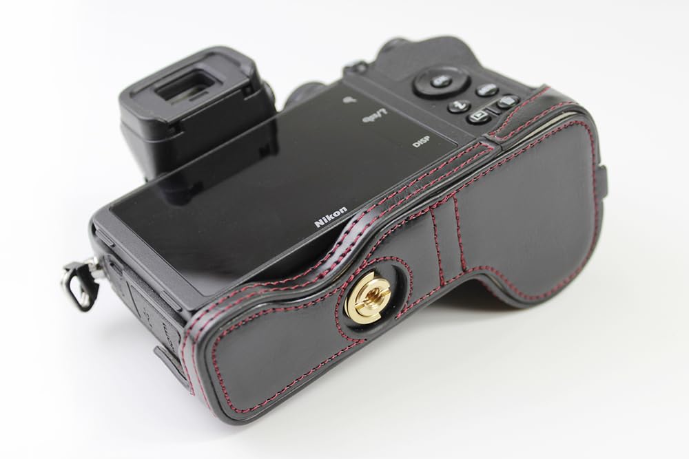 SIUTATDSH Camera PU for Nikon with Camera Tripod and Battery Replacement Included Case, Leather, Z50/Z30, Holder, Shockproof, Shockproof, Portable,