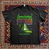 Goosebumps Welcome To Camp Nightmare Cover Unisex Black T Shirt Size S  Retro