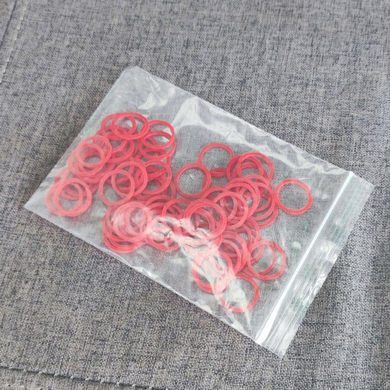 600pcs Red O Rings Rubber Bands 1.5cm/ 0.6inch Rubber Bands Elastic Rubber Ring Stretchable Latex Rings Supplies For Home Office