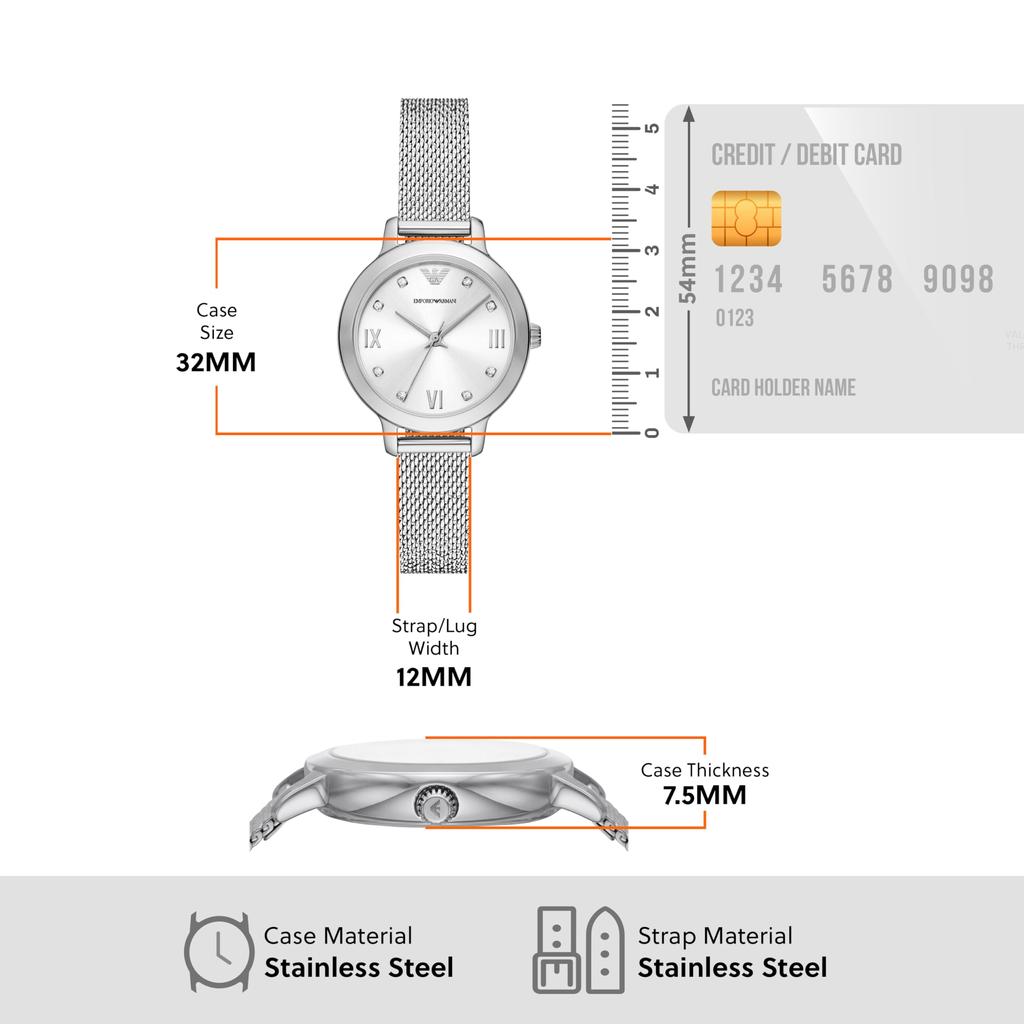 Watch NA AR11584 Silver [Emporio Armani] Women's