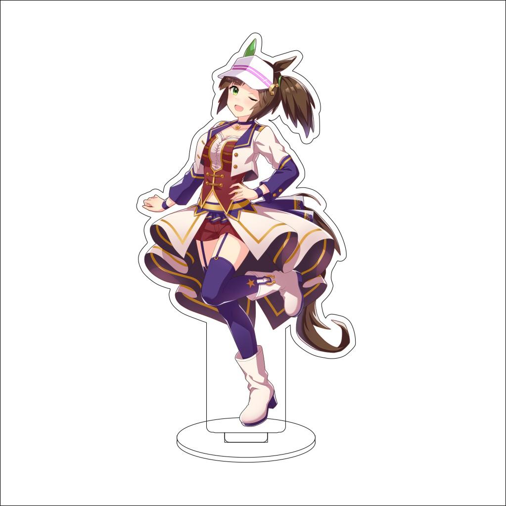 16CM Anime Pretty Derby Cosplay Acrylic Stand Ornaments Taiki Shuttle Grass Wonder Mejiro McQueen Figure Stand Halloween Gifts