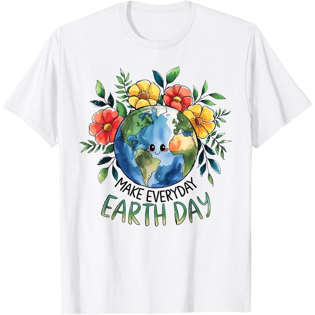 Funny Make Earth Day Every Day Cute Earth Day Women Girls T Shirt Unisex Shirt