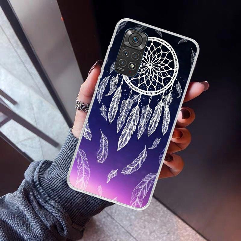 Retro Feather Dreamcatcher Phone Case For Xiaomi Redmi Note 10 11 12 13 14 15 Pro Plus 11S 12S 14S 11T 11E 10S Soft TPU Back Cov
