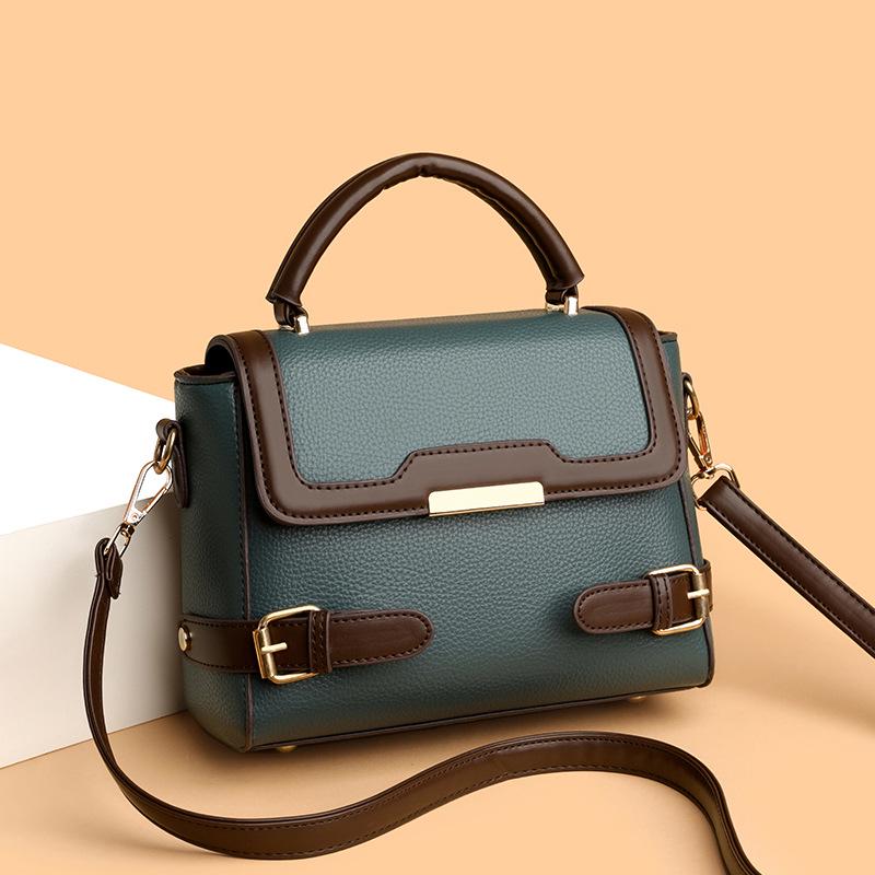 

Autumn All-Match Large Capacity Commuter Handbag: Stylish Ladies Shoulder & Messenger Bag зелений
